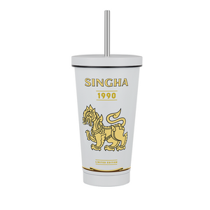 Singha Premium Lager Beer Cans 24x320ml With Free Tumbler