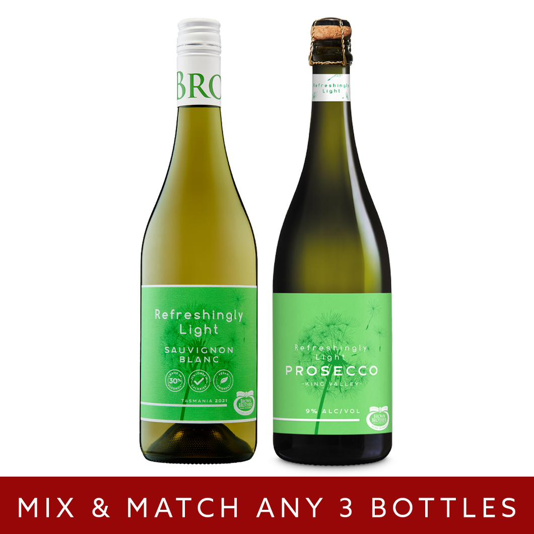 Brown Brothers Refreshingly Light Mix & Match Bundle of 2 With 1 Bottle FREE