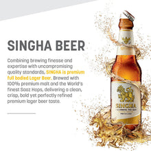 Load image into Gallery viewer, Singha Premium Lager Beer Bottles 24x320ml
