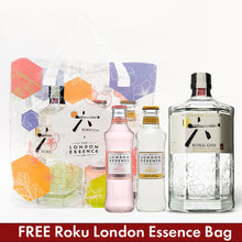 Load image into Gallery viewer, Suntory Roku Gin and Tonic Bundle with FREE Roku London Essence Bag
