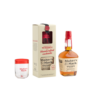 Maker's Mark Bourbon Whisky + Maker's Rock Glass