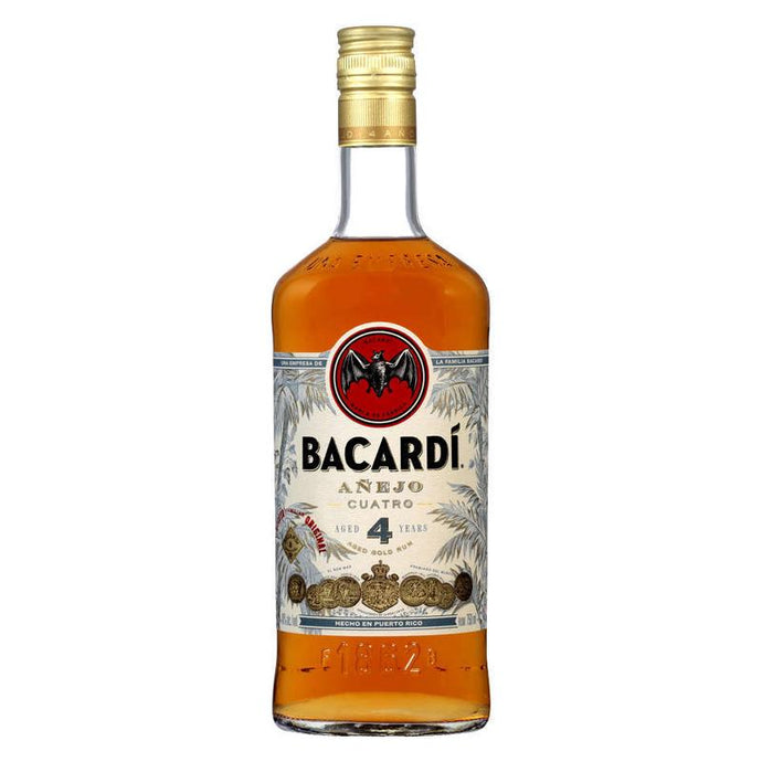 Bacardi Anejo Cuatro 4 Years Old Rum Spirits, Rum