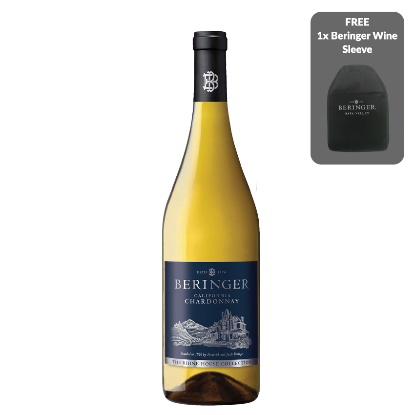 Beringer Rhine House Chardonnay 750ml (w/ FREE Wine Sleeve)