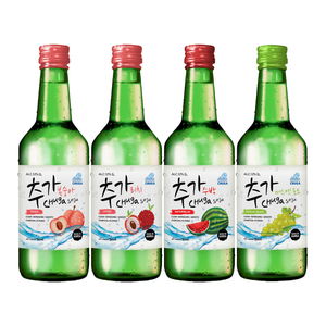 Chuga Soju Mix Pack Collection 20s (5x each of Muscat Grape, Lychee, Watermelon, Peach)